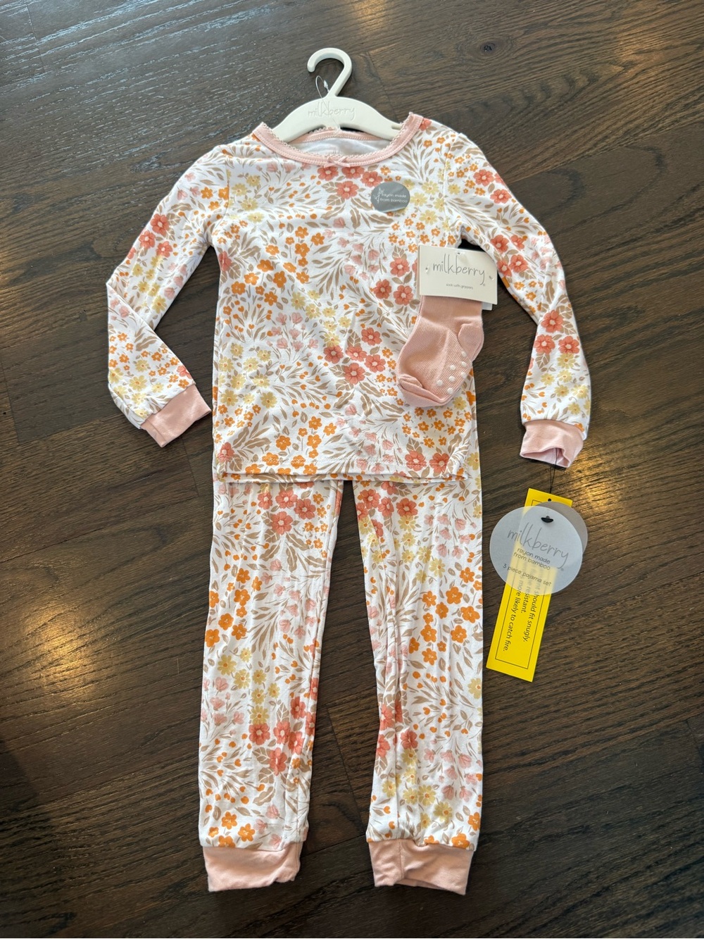 NWT 3T Milkberry Pajama Set